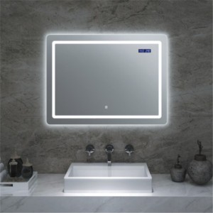 OEM / ODM leverancier China Hotel badkamer wandgemonteerde vergrotende spiegel met LED-licht salonspiegel