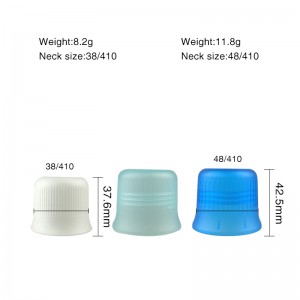 38mm 48mm Plasta Likva Detergenta Botelo-Ĉapo Por Bleach Pogranda