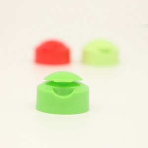 Plastic flip-top dop van 24 mm en 28 mm